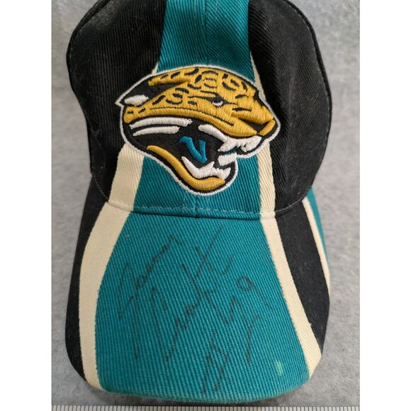 Vintage Jacksonville Jaguars Reebok NFL One Size Cap Adjustable Strapback Signed - Picture 4 of 12